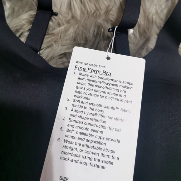 Lululemon Fine Form Bra Black SIze 32 DD - Picture 5 of 7